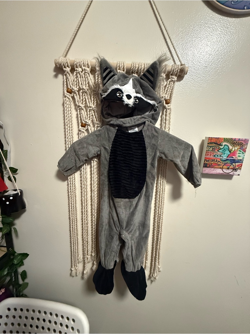 0-6M Baby Raccoon Halloween Costume